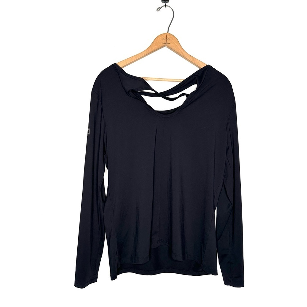 Harley-Davidson | Women's Black Key Hole Back Long Sleeve Top Size Large - Picture 6 of 11